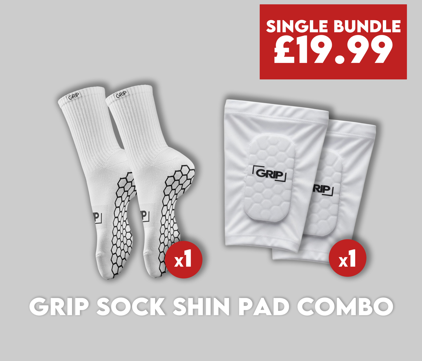 Velocity Match Day Bundle – Shin Pads & Grip Socks
